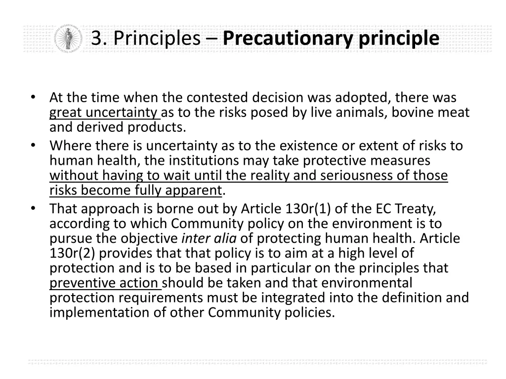 3 principles precautionary principle 6