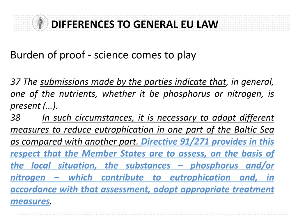 differences to general eu law 1