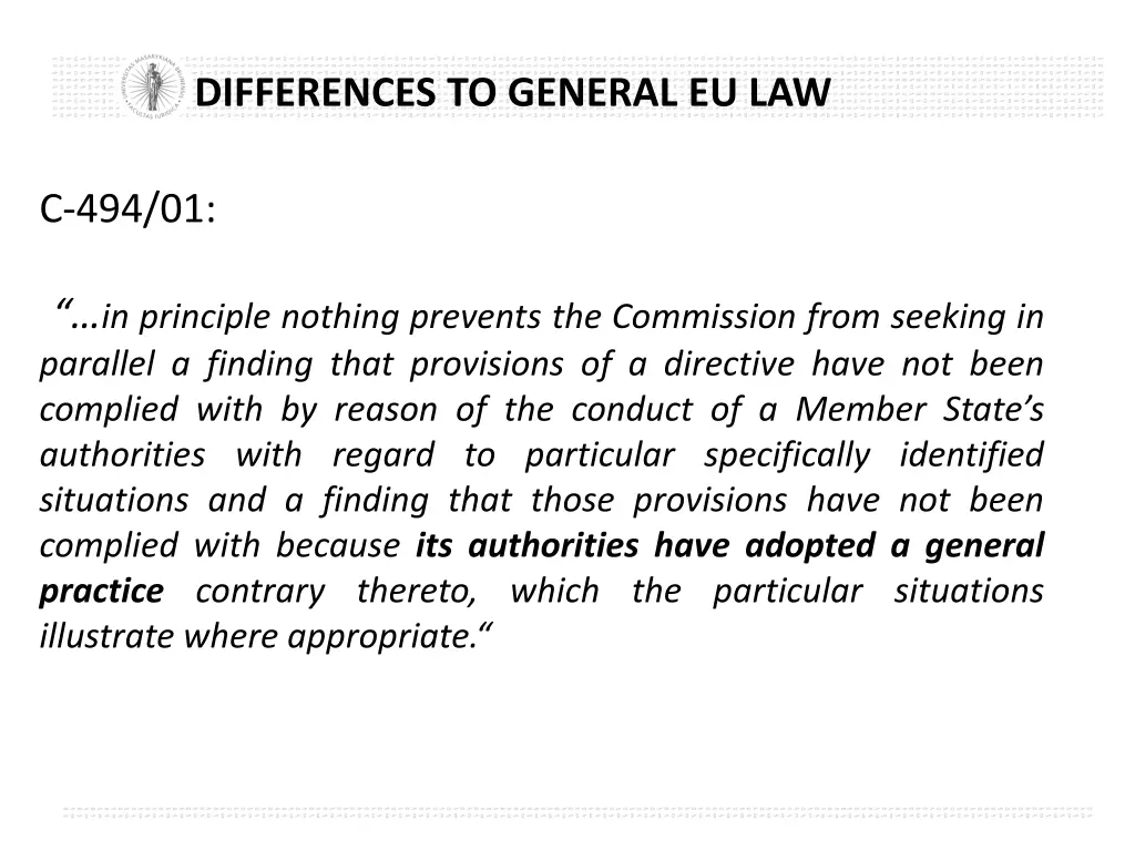 differences to general eu law 3