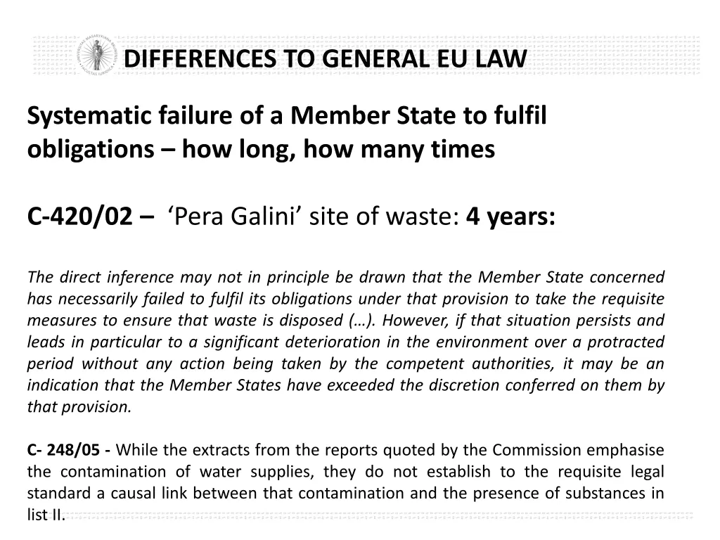 differences to general eu law 5