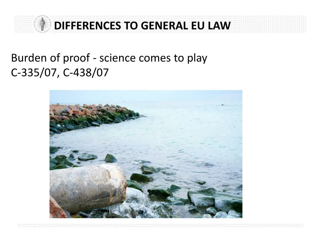 differences to general eu law