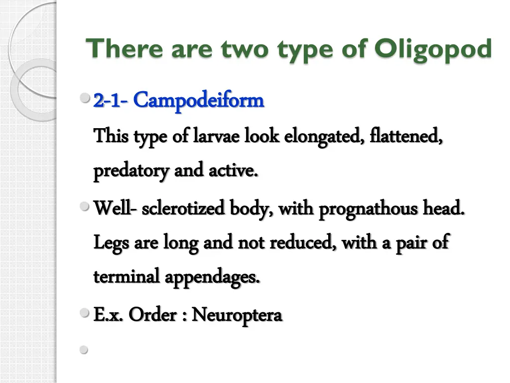 there are two type of oligopod