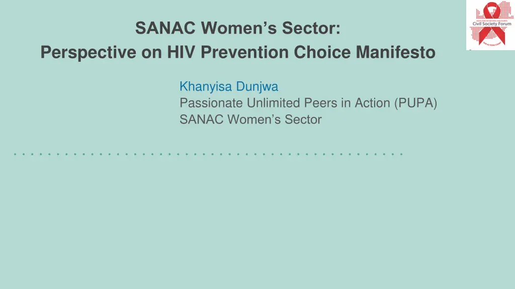 sanac women s sector perspective