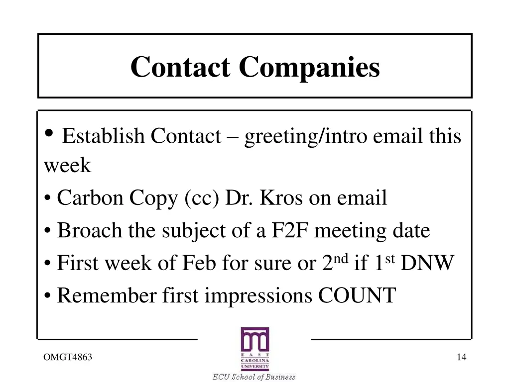 contact companies