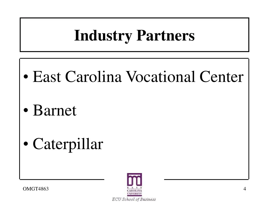 industry partners