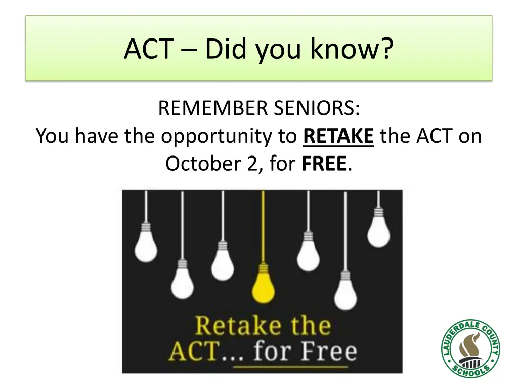 act did you know 3