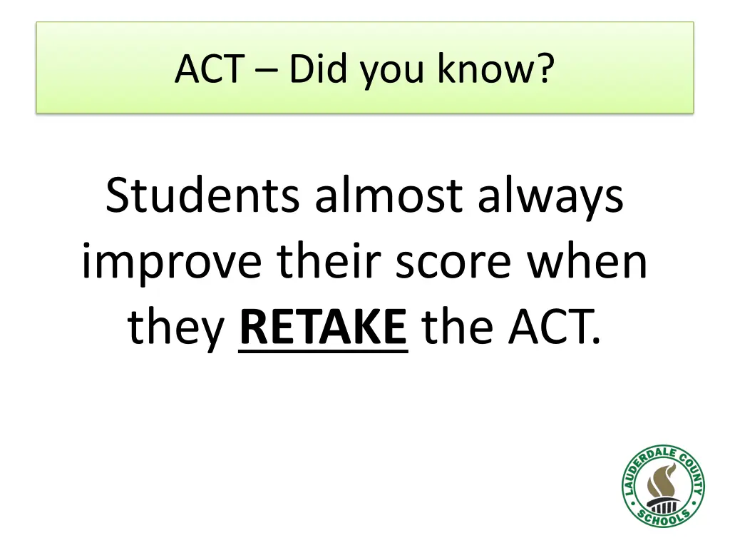 act did you know