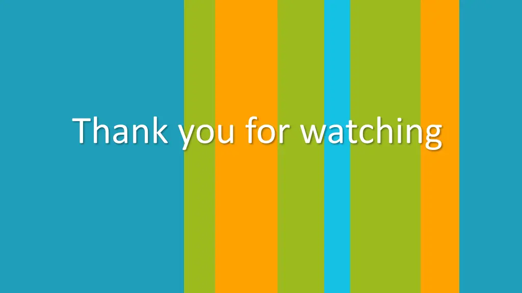 thank you for watching