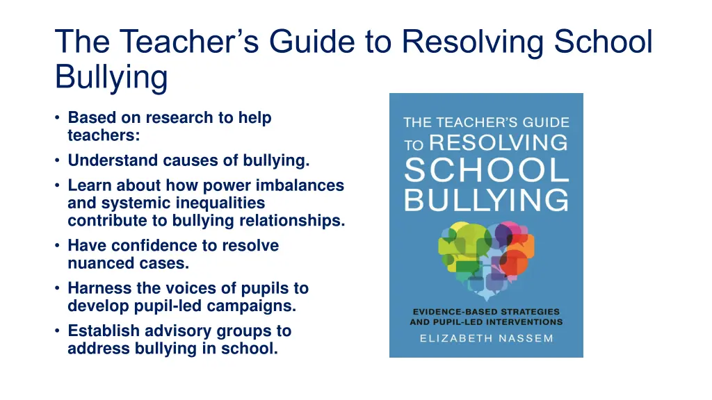 the teacher s guide to resolving school bullying