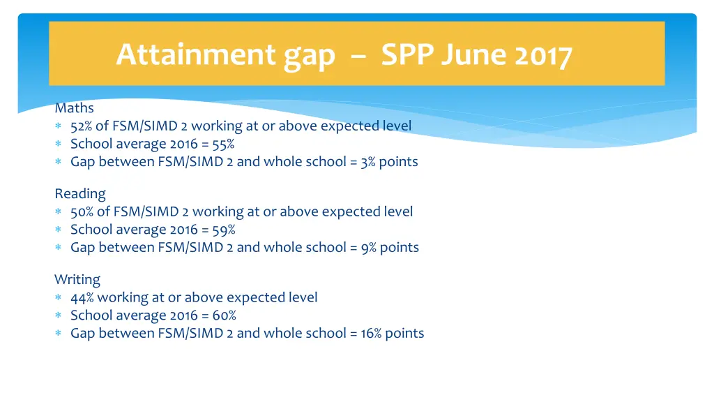 attainment gap spp june 2017