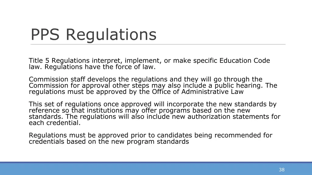 pps regulations