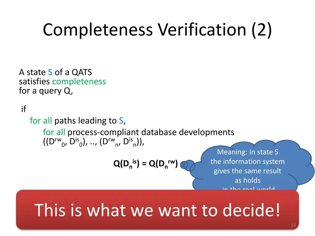 completeness verification 2