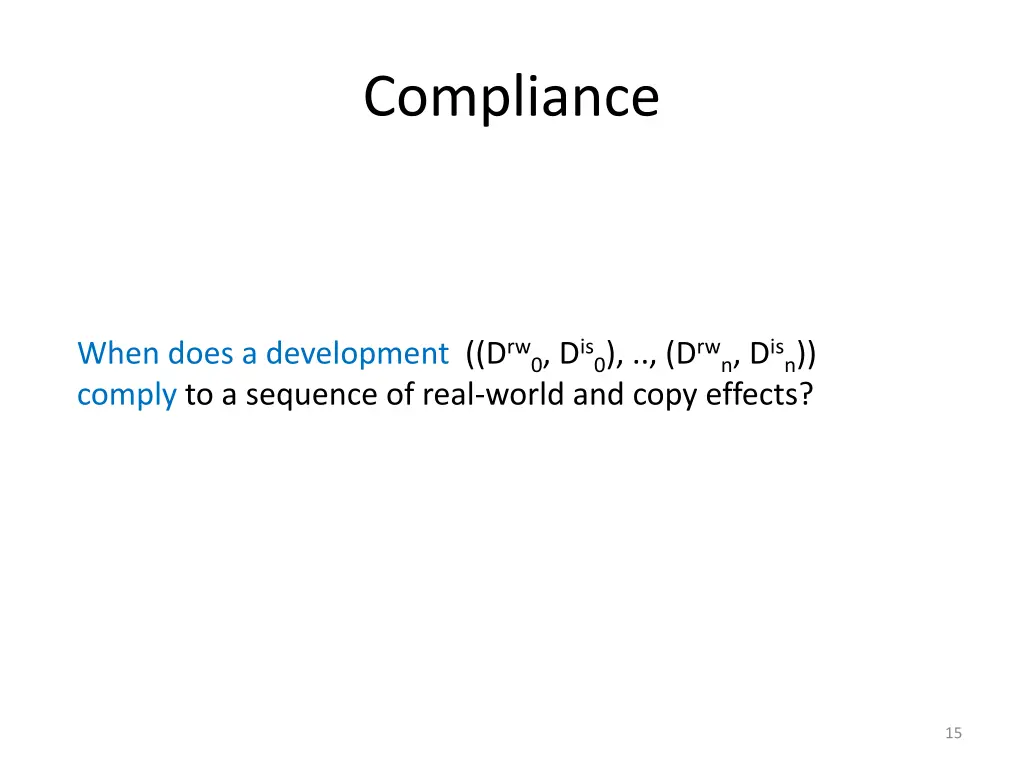 compliance