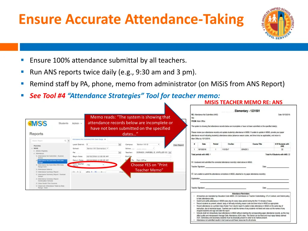 ensure accurate attendance taking