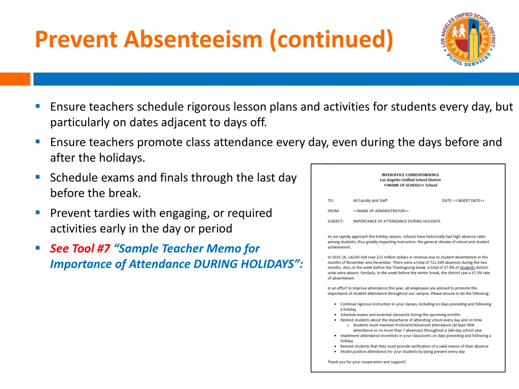 prevent absenteeism continued 1