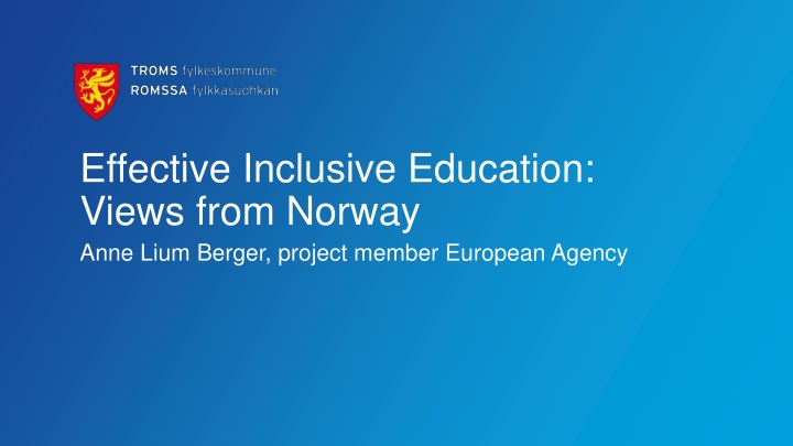 effective inclusive education views from norway