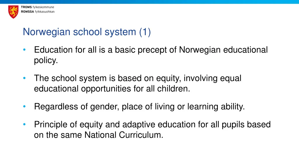 norwegian school system 1