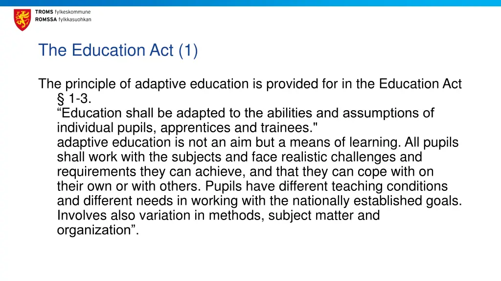 the education act 1