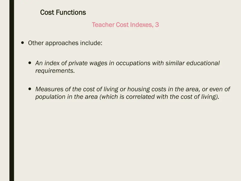 cost functions cost functions 2