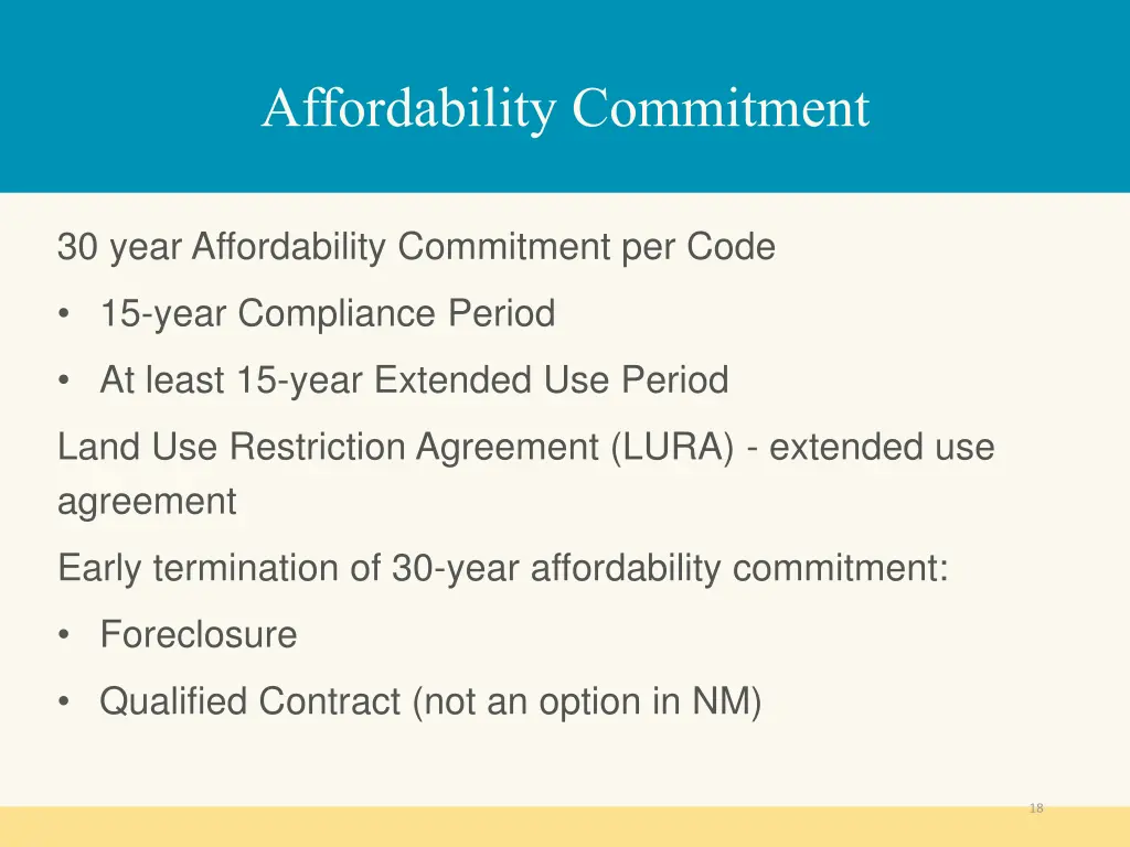 affordability commitment