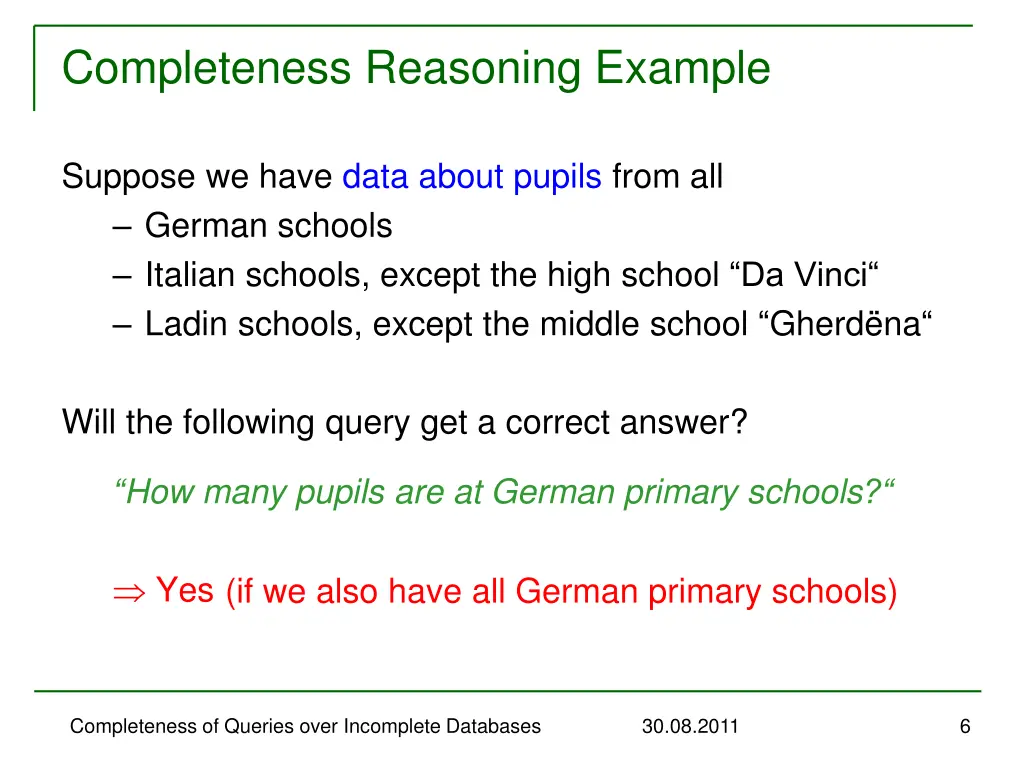 completeness reasoning example