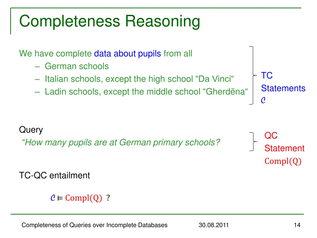 completeness reasoning