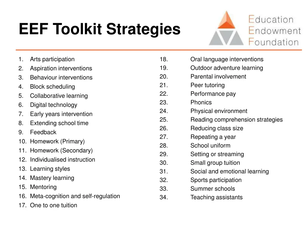 eef toolkit strategies