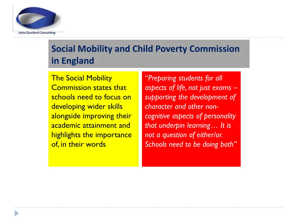 social mobility and child poverty commission