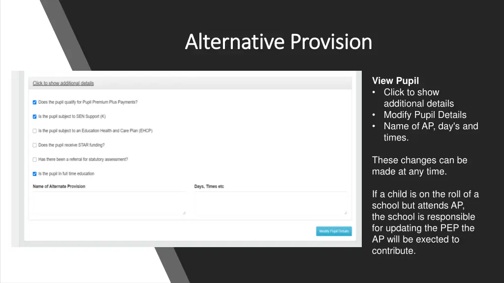 alternative provision alternative provision