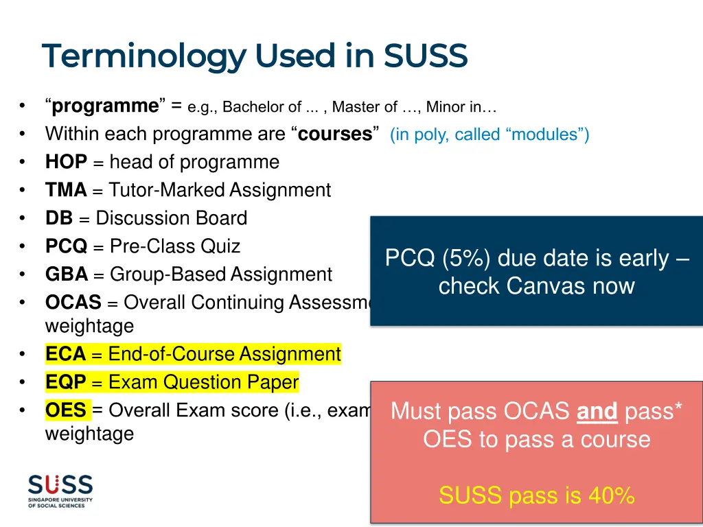 terminology used in suss terminology used in suss 1