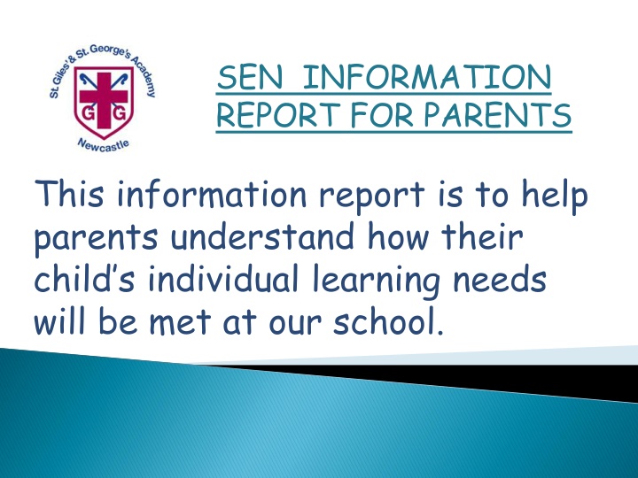 sen information report for parents