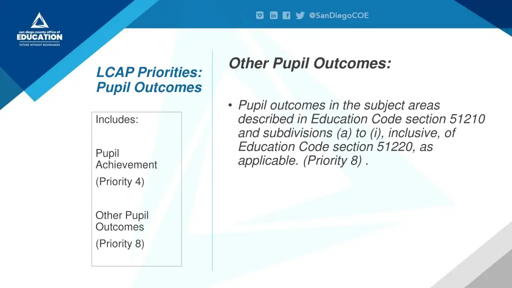 other pupil outcomes