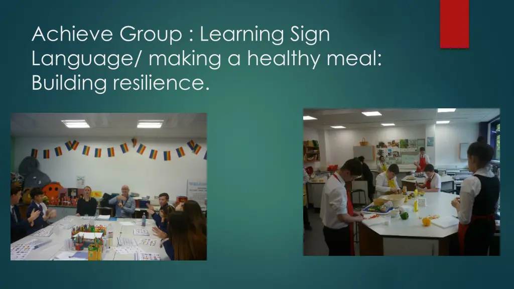 achieve group learning sign language making