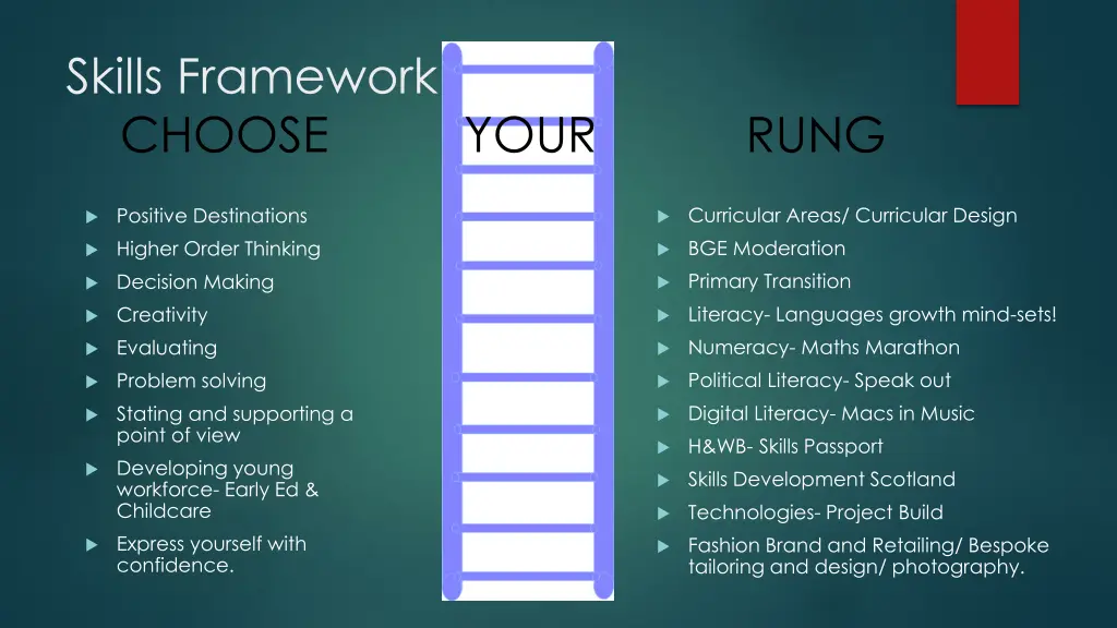 skills framework choose your rung