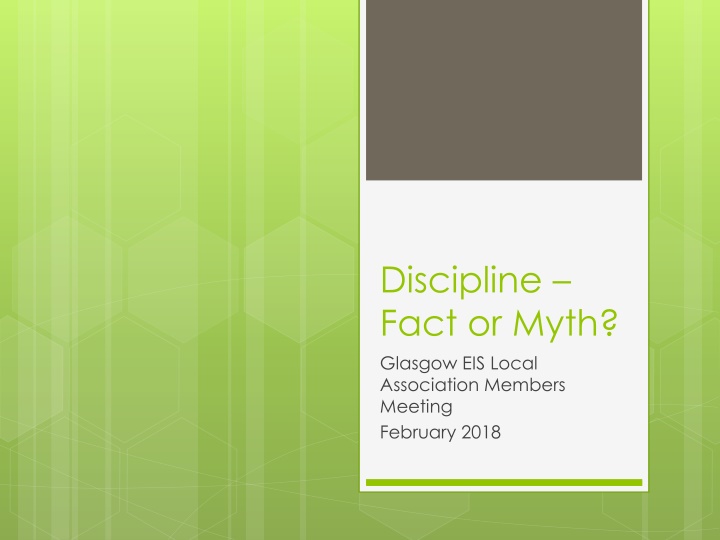 discipline fact or myth glasgow eis local