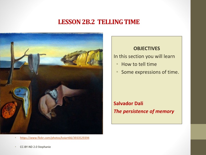 lesson 2b 2 telling time