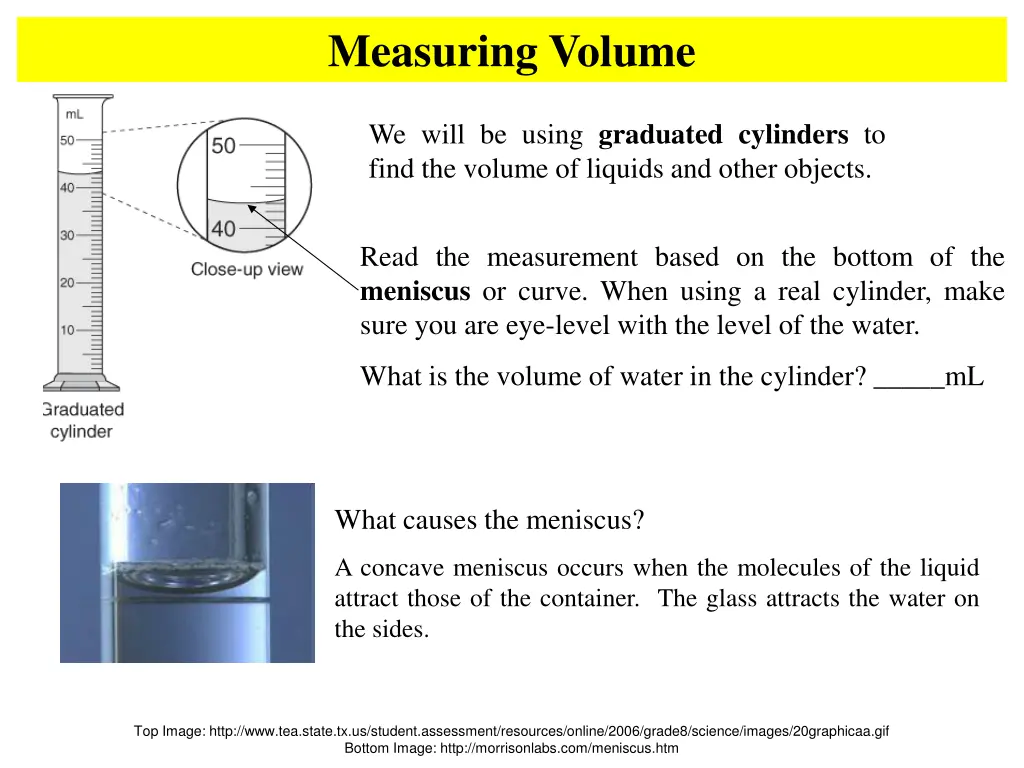 measuring volume