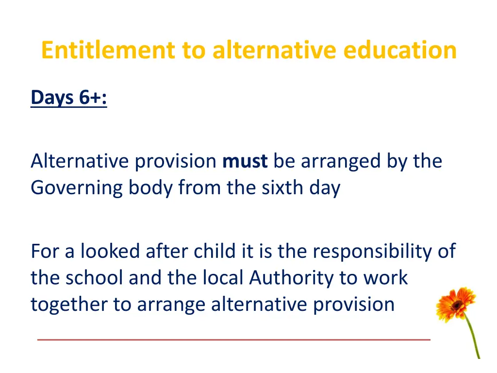 entitlement to alternative education 1