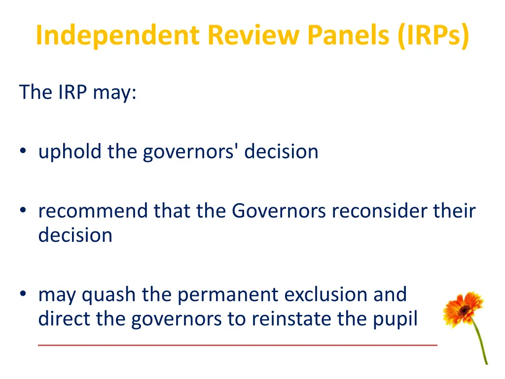 independent review panels irps