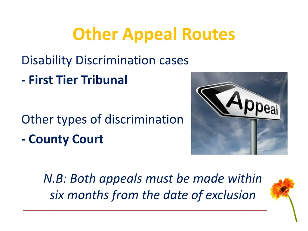 other appeal routes