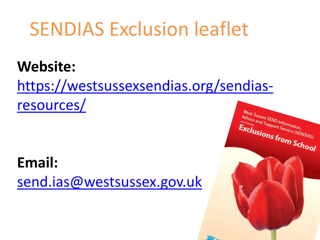 sendias exclusion leaflet