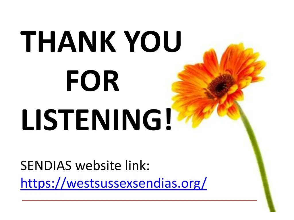 thank you for listening