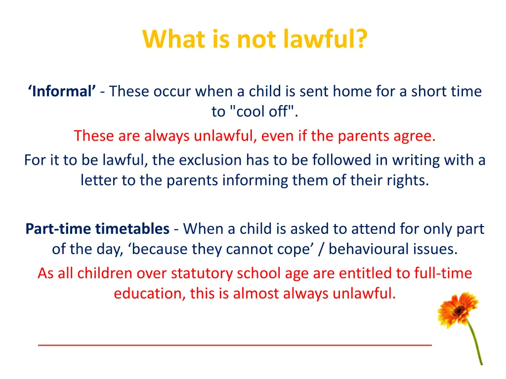 what is not lawful