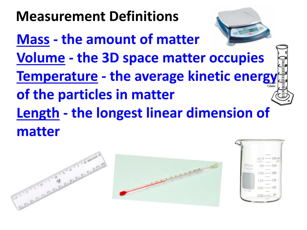 measurement definitions