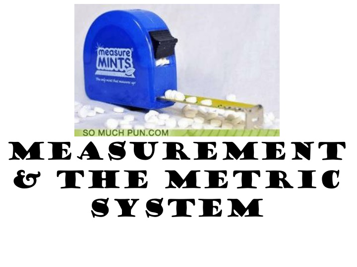 measurement the metric system