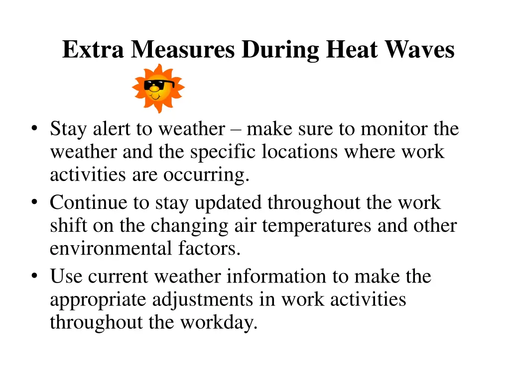 extra measures during heat waves 2