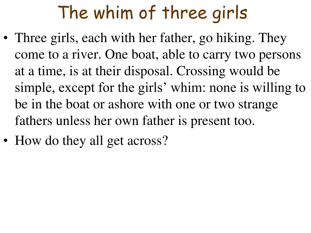 the whim of three girls three girls each with