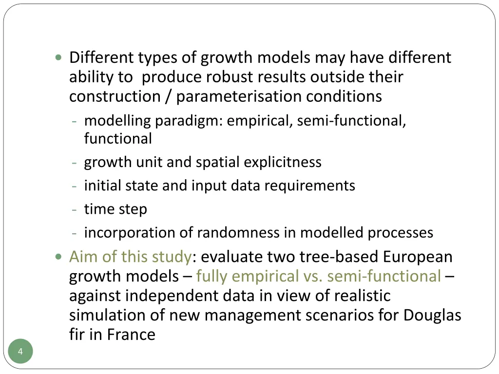 different types of growth models may have