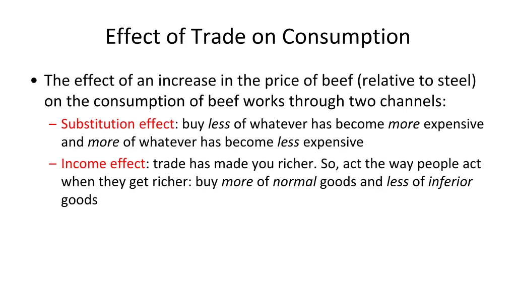 effect of trade on consumption 1