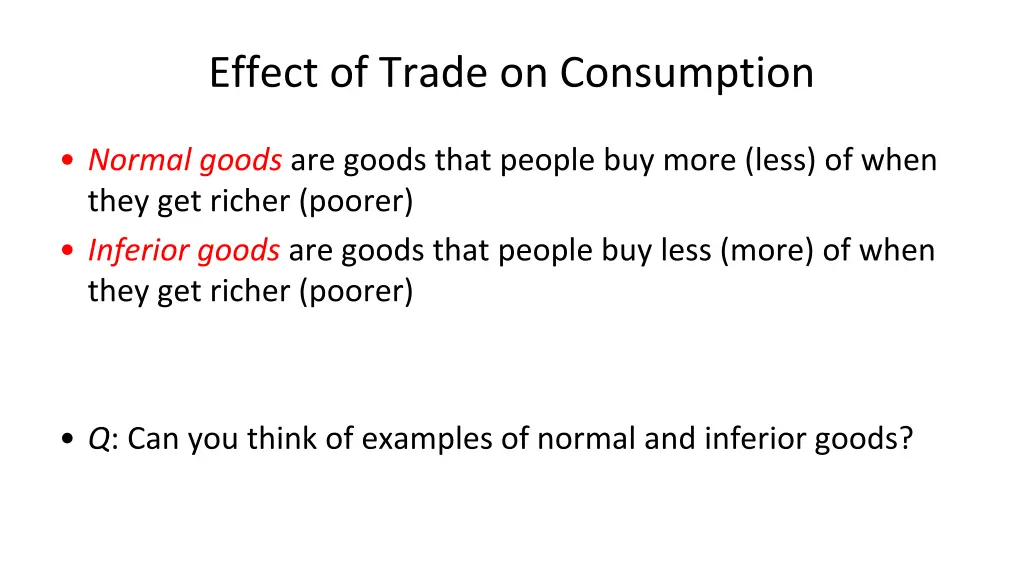 effect of trade on consumption 2